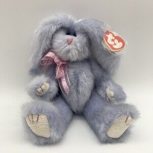 Vtg Ty Attic Treasures Azalea The Lilac Purple Bunny Rabbit Jointed Arms & Legs